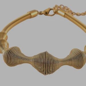 Sonic Wave Bracelet in ION Plated YG Stainless Steel (8.0-10.0In)